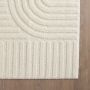Art vloerkleed hoogpolig rechthoek 160x230cm crème
