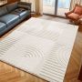 Art vloerkleed hoogpolig rechthoek 280x370cm crème