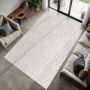 Doha Aryza vloerkleed laagpolig rechthoek 140x200cm crème