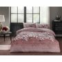 Liza ranforce 2-persoons dekbedovertrekset 200x220cm gedroogde roos