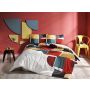 Leo ranforce 2-persoons dekbedovertrekset 200x220cm mosterd