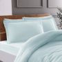 Basic ranforce 2-persoons dekbedovertrek 200x220cm mint (zonder kussensloop)