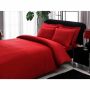 Stripe saten 2-persoons dekbedovertrekset 200x220cm rood