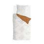 Boho Stitches dekbedovertrek 140x220cm wit/cognac