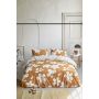 Fancy Flowers dekbedovertrek 140x220cm cognac