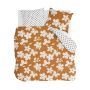 Fancy Flowers dekbedovertrek 200x220cm cognac