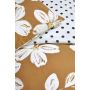 Fancy Flowers dekbedovertrek 240x220cm cognac