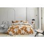 Fancy Flowers dekbedovertrek 240x220cm cognac