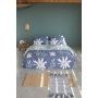Favorite Flowers dekbedovertrek 155x220cm blauw/jade