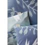 Favorite Flowers dekbedovertrek 155x220cm blauw/jade
