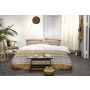 Ikat Dreams dekbedovertrek 140x220cm wit/cognac