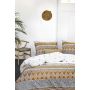 Ikat Dreams dekbedovertrek 140x220cm wit/cognac
