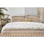 Ikat Dreams dekbedovertrek 200x220cm wit/cognac