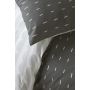 More Dashes dekbedovertrek 155x220cm off-black/grijs