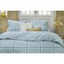 Soft Squares dekbedovertrek 200x220cm blauw