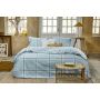 Soft Squares dekbedovertrek 200x220cm blauw
