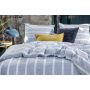 Stripe Along dekbedovertrek 140x220cm blauw
