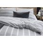 Stripe Along dekbedovertrek 200x200cm antraciet
