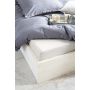 Crispy Cotton hoeslaken 160x220cm zandkleur