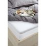 Jersey Stretch enkele splittopper hoeslaken 160x200/210cm wit
