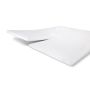 Jersey Stretch enkele splittopper hoeslaken 160x200/210cm wit