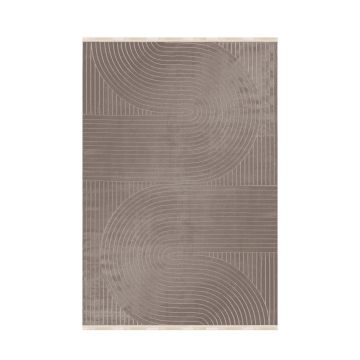 Style Orvyn vloerkleed laagpolig rechthoek 240x340cm mokka