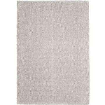 Loom vloerkleed laagpolig rechthoek 140x200cm crème