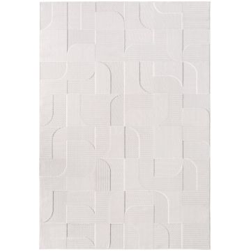 Doha Elvra vloerkleed laagpolig loper 80x150cm crème