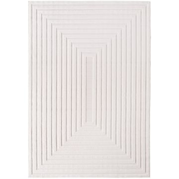 Doha Lunara vloerkleed laagpolig rechthoek 240x340cm crème