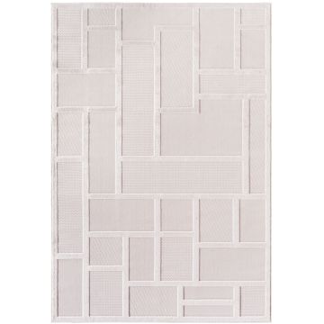 Doha Lunox vloerkleed laagpolig rechthoek 280x370cm crème