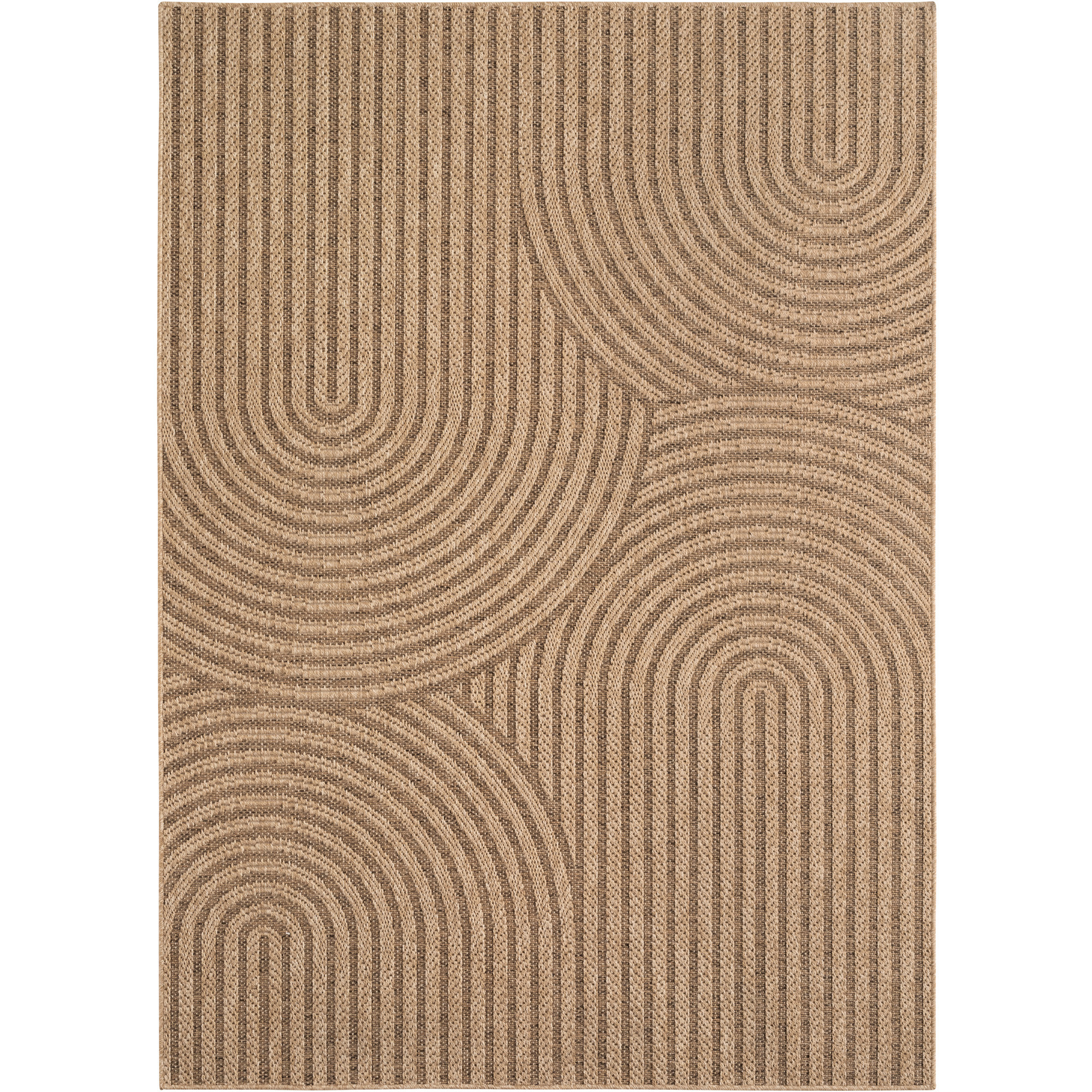 Timber Uno buitenkleed platgeweven loper 80x250cm beige