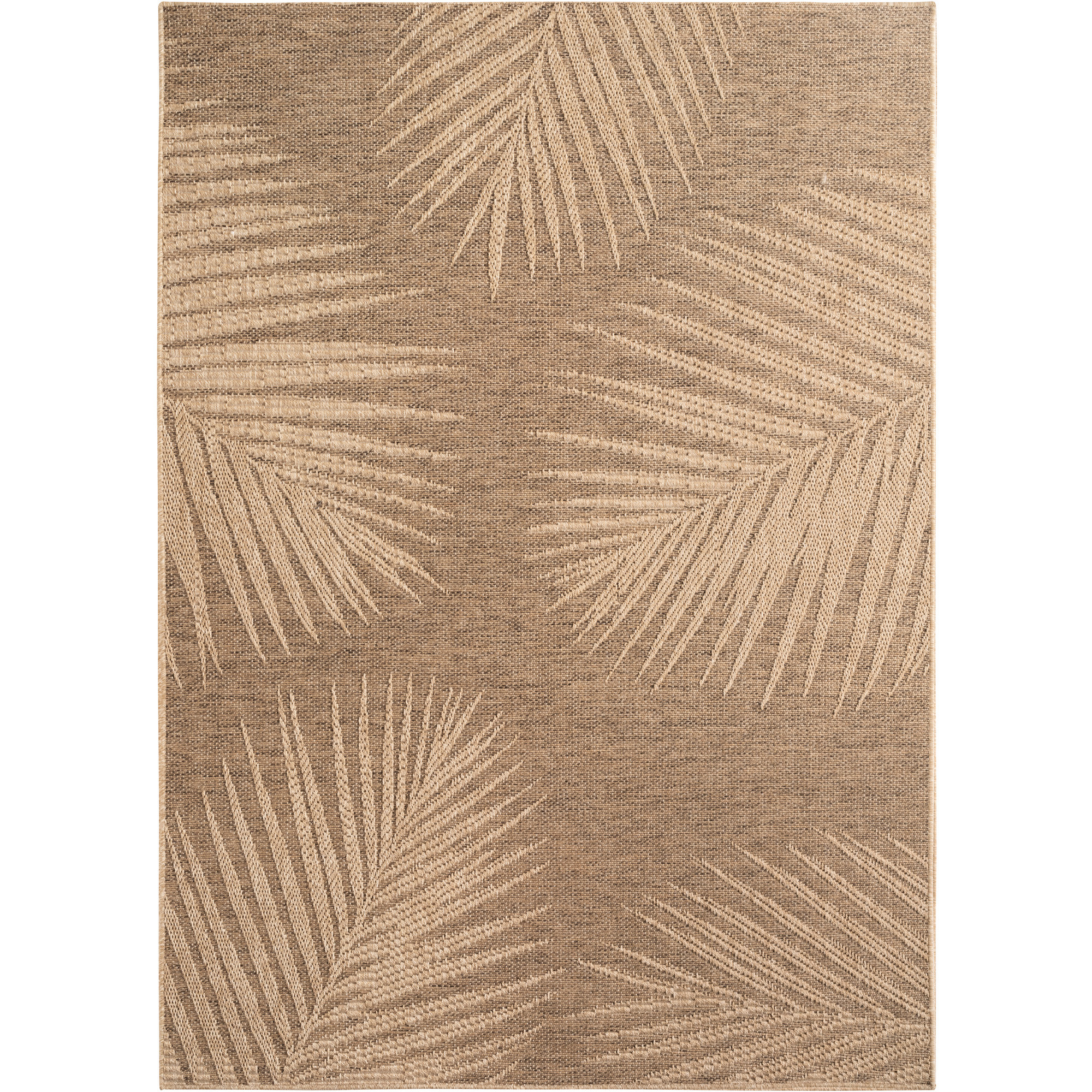 Timber Lea buitenkleed platgeweven rechthoek 160x230cm bruin