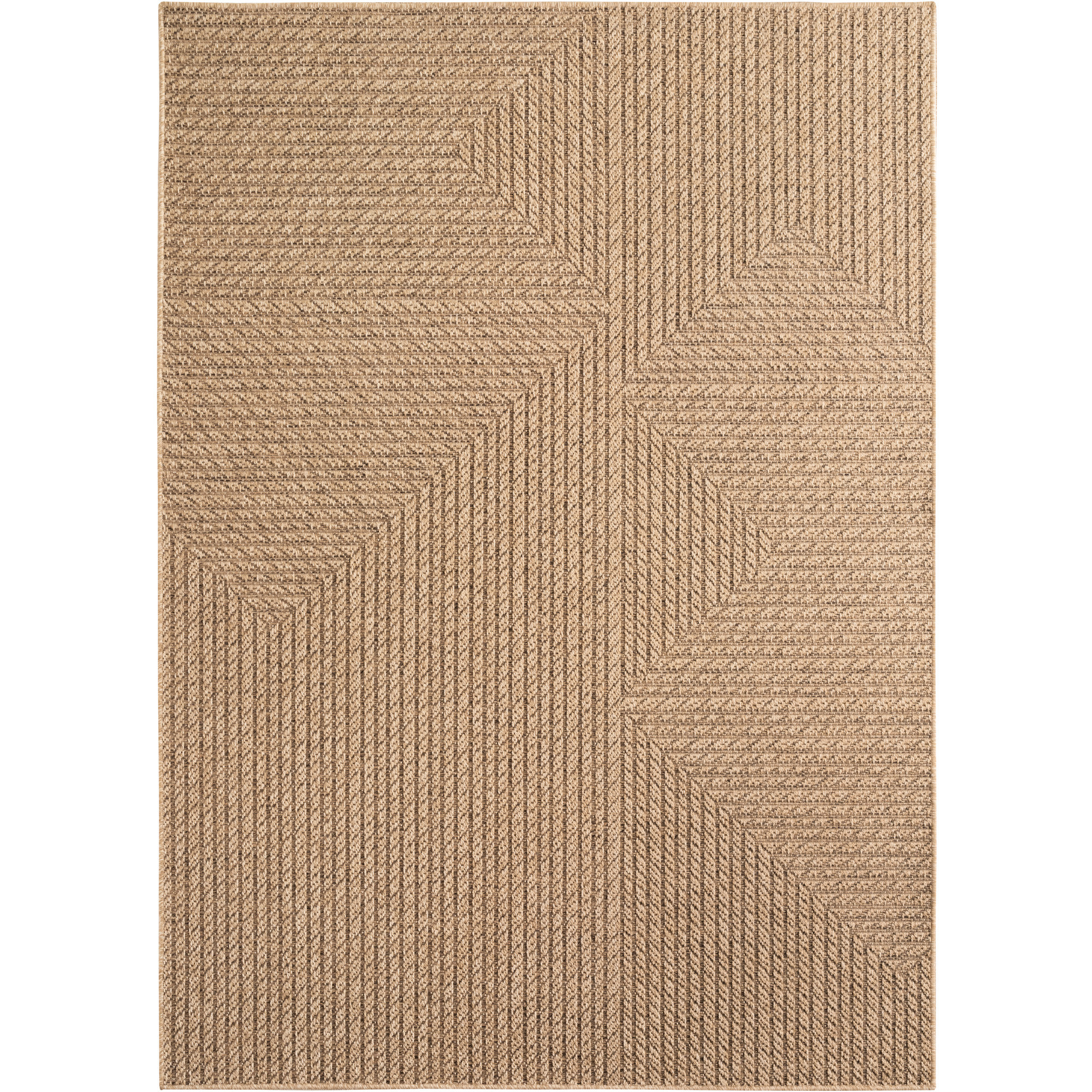 Timber Neo buitenkleed platgeweven loper 80x150cm beige
