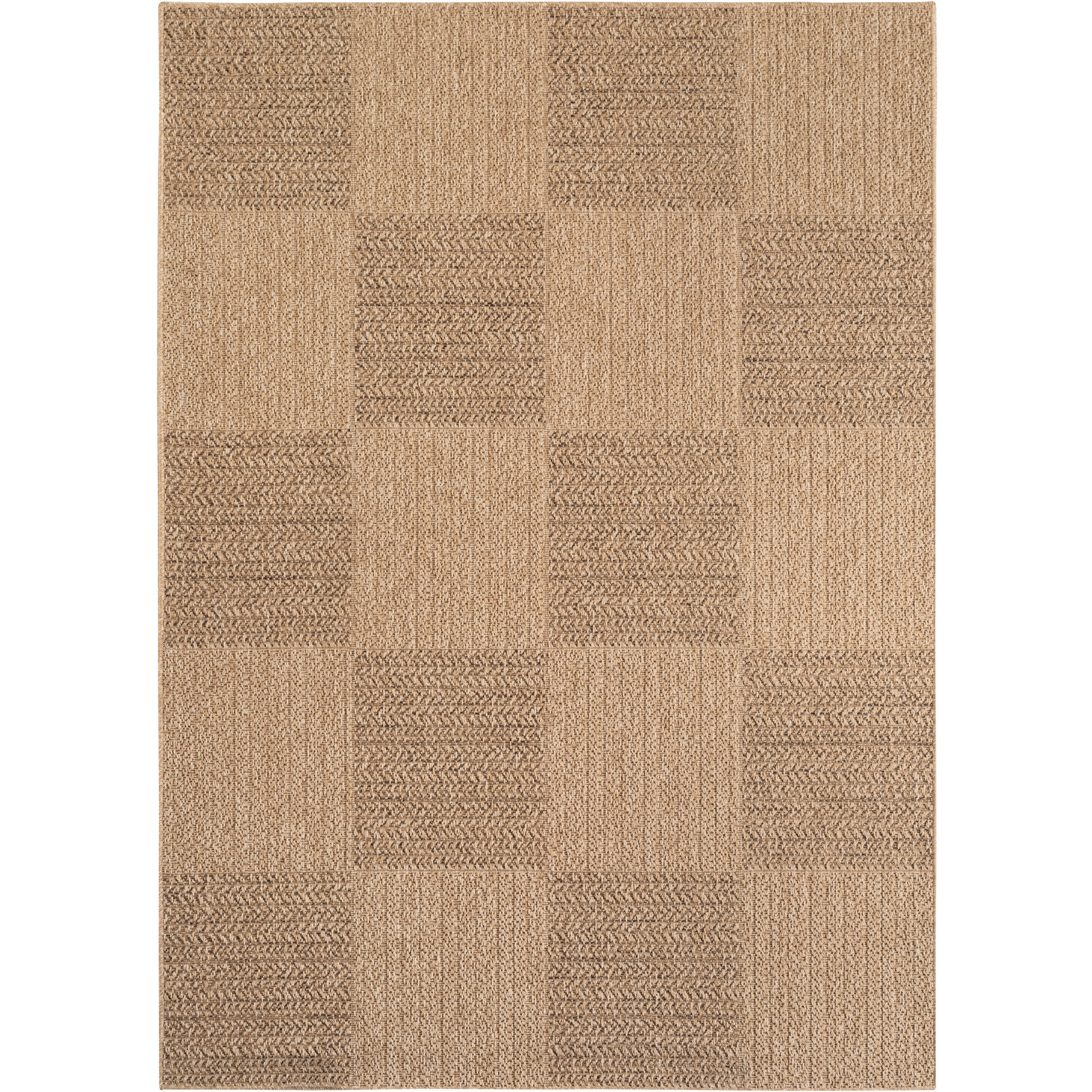 Timber Beo buitenkleed platgeweven rechthoek 140x200cm beige