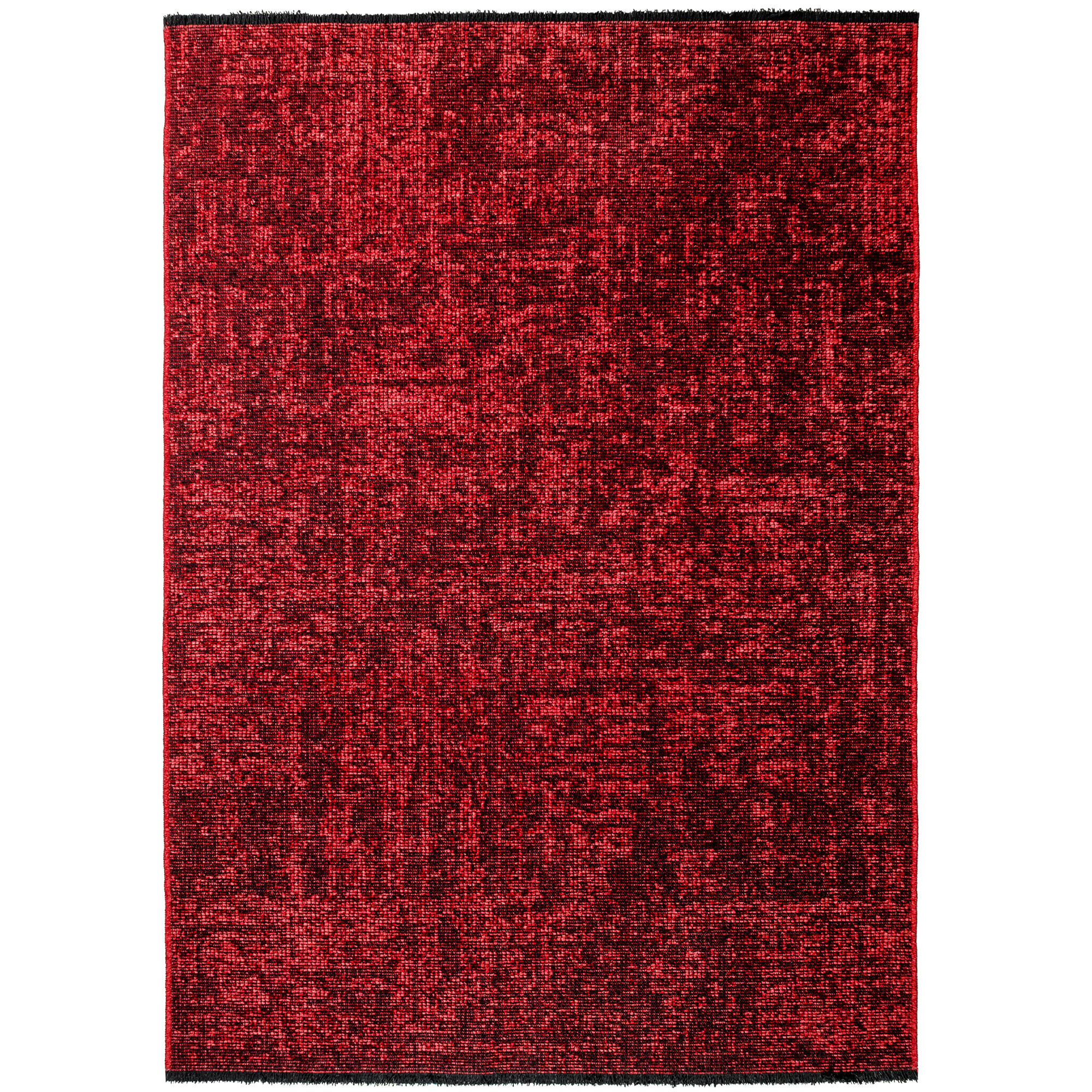 Space vloerkleed laagpolig rechthoek 160x230cm rood