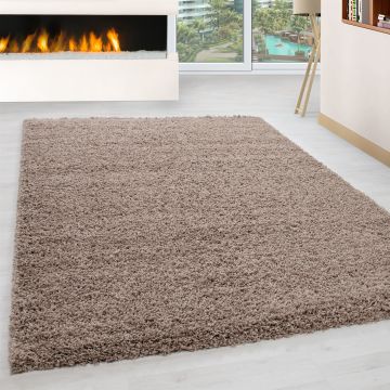 Life Shaggy vloerkleed hoogpolig rechthoek 120x170cm beige