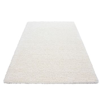 Dream Shaggy vloerkleed hoogpolig rechthoek 200x290cm crème