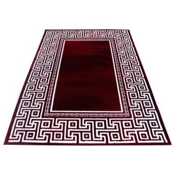 Parma Laby vloerkleed laagpolig rechthoek 200x290cm rood