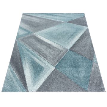 Beta Bakla vloerkleed laagpolig rechthoek 80x150cm blauw