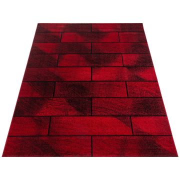 Beta Walx vloerkleed laagpolig rechthoek 120x170cm rood