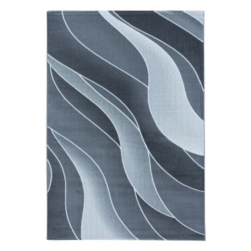 Costa Golf vloerkleed laagpolig rechthoek 240x340cm grijs