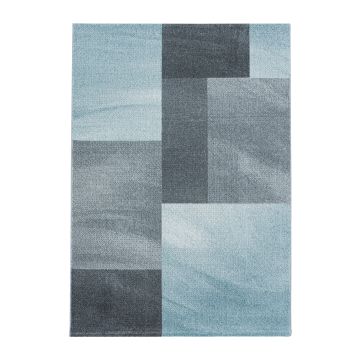 Efor Trapz vloerkleed laagpolig rechthoek 240x340cm blauw