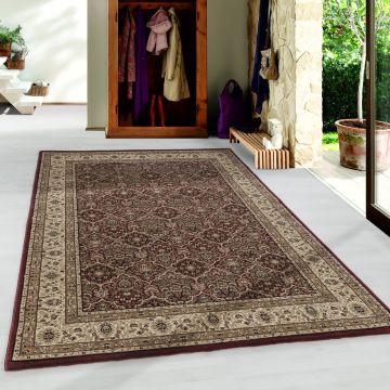 Kashmir Hereke vloerkleed laagpolig rechthoek 80x150cm rood