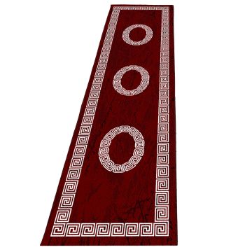 Plus Laby vloerkleed laagpolig loper 80x300cm rood