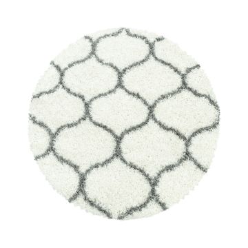 Salsa Shaggy vloerkleed hoogpolig rond Ø 160cm crème