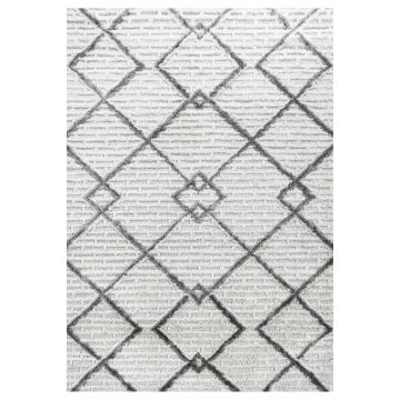Pisa Trian vloerkleed hoogpolig rechthoek 280x370cm crème