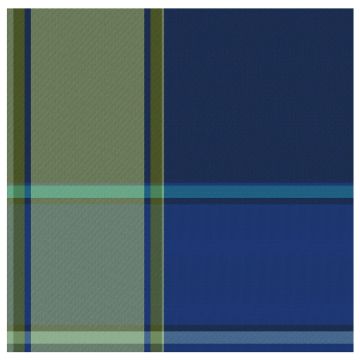 DDDDD Madras theedoek 60x65cm blauw (6 stuks)