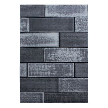 Plus Wallz vloerkleed laagpolig rechthoek 280x370cm zwart