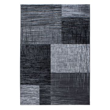Plus Blend vloerkleed laagpolig rechthoek 240x340cm zwart