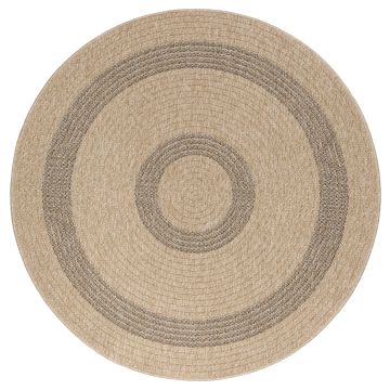 Comilla Nipu buitenkleed rond Ø 80cm jute zwart